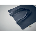 Recycelte Baumwolltasche in vielen Farben mit Logo 140 g/m² farbe ultramarinblau