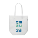 Bedruckbare RPET-Filztasche mit langen Henkeln mit Logo Ansicht mit Druckbereich