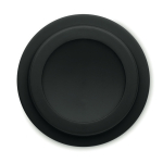 Doppelwandiger To Go Becher aus Kunststoff mit Logo 300 ml farbe schwarz