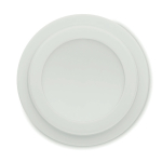 Doppelwandiger Becher To Go aus Kunststoff mit Logo, 300 ml farbe weiß