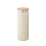 Doppelwandige Thermoflasche mit Korkverschluss, 600 ml farbe beige