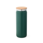 Doppelwandige Thermoflasche mit Korkverschluss, 600 ml farbe dunkelgrün