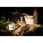 Keramiktasse mit Bambusdeckel, der auch als Untersetzer dient, 230 ml zweite Ansicht
