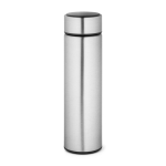 Thermoskanne mit Temperaturanzeige in Mattsilber und Schwarz, 470ml farbe silber