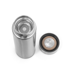 Thermoskanne mit Temperaturanzeige in Mattsilber und Schwarz, 470ml farbe silber vierte Ansicht