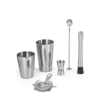 Cocktail-Set mit Shaker, Messbecher und Sieb für Bars und Gastronomie farbe silber fünfte Ansicht