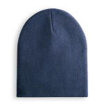 Unisex-Mütze aus softem elastischem RPET mit Logo bedrucken lassen farbe marineblau zweite Ansicht