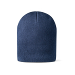 Unisex-Mütze aus softem elastischem RPET mit Logo bedrucken lassen farbe marineblau dritte Ansicht