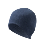 Unisex-Mütze aus softem elastischem RPET mit Logo bedrucken lassen farbe marineblau vierte Ansicht