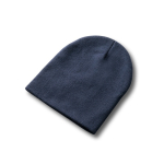 Unisex-Mütze aus softem elastischem RPET mit Logo bedrucken lassen farbe marineblau