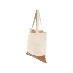 Baumwolltasche mit Korkboden und langen Henkeln, 160 g/m2 farbe beige siebte Ansicht