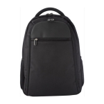 Laptop-Rucksack aus 1680D-Polyester mit Fronttasche, 15” farbe schwarz zweite Ansicht