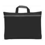Messetasche aus Non-Woven-Stoff mit Reißverschluss und Tragegriff farbe schwarz erste Ansicht