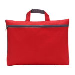 Messetasche aus Non-Woven-Stoff mit Reißverschluss und Tragegriff farbe rot erste Ansicht