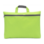 Messetasche aus Non-Woven-Stoff mit Reißverschluss und Tragegriff farbe hellgrün erste Ansicht