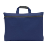 Messetasche aus Non-Woven-Stoff mit Reißverschluss und Tragegriff farbe dunkelblau erste Ansicht