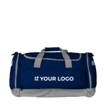 Reisetasche aus Polyester 600D mit verschiedenen Fächern farbe schwarz Ansicht mit Druckbereich