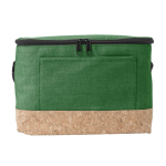 Lunchtasche für Picknick mit Korkdetail bietet Platz für 12 Dosen farbe grün erste Ansicht