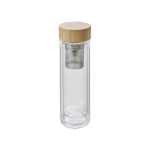 Flasche mit Tee-Ei und luftisoliert mit Deckel aus Bambus, 420ml farbe braun erstes Detailbild