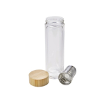 Flasche mit Tee-Ei und luftisoliert mit Deckel aus Bambus, 420ml farbe braun drittes Detailbild