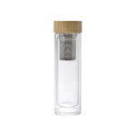 Flasche mit Tee-Ei und luftisoliert mit Deckel aus Bambus, 420ml farbe braun fünfte Ansicht