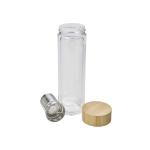 Flasche mit Tee-Ei und luftisoliert mit Deckel aus Bambus, 420ml farbe braun neunte Ansicht