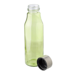 Glasflasche mit Ihrem Firmenlogo in mehreren Farben, 500ml farbe hellgrün erste Ansicht