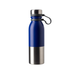 Tropfsichere Thermosflasche im eleganten Design bedrucken, 600ml farbe blau erste Ansicht