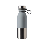 Tropfsichere Thermosflasche im eleganten Design bedrucken, 600ml farbe grau erste Ansicht