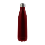 Edelstahlflasche mit Schraubverschluss in Silber 650ml farbe rot erste Ansicht