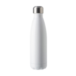 Edelstahlflasche mit Schraubverschluss in Silber 650ml farbe weiß erste Ansicht