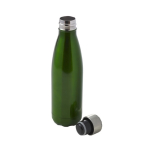 Edelstahlflasche mit Schraubverschluss in Silber 650ml farbe grün vierte Ansicht