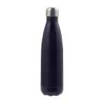 Edelstahlflasche mit Schraubverschluss in Silber 650ml farbe dunkelblau erste Ansicht