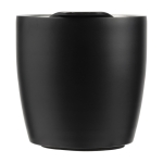 Doppelwandiger Thermosbecher mit Griff und rutschfestem Boden, 350 ml farbe schwarz dritte Ansicht