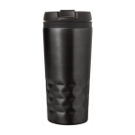 Becher mit geometrischem Muster und Trinköffnung im Deckel, 300ml farbe schwarz zweite Ansicht