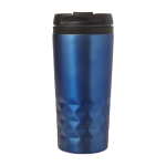 Becher mit geometrischem Muster und Trinköffnung im Deckel, 300ml farbe blau erste Ansicht