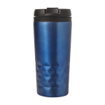 Becher mit geometrischem Muster und Trinköffnung im Deckel, 300ml farbe blau dritte Ansicht