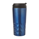 Becher mit geometrischem Muster und Trinköffnung im Deckel, 300ml farbe blau sechste Ansicht