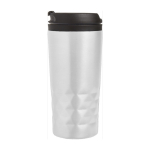 Becher mit geometrischem Muster und Trinköffnung im Deckel, 300ml farbe weiß dritte Ansicht