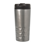 Becher mit geometrischem Muster und Trinköffnung im Deckel, 300ml farbe silber zweite Ansicht