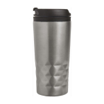 Becher mit geometrischem Muster und Trinköffnung im Deckel, 300ml farbe silber dritte Ansicht