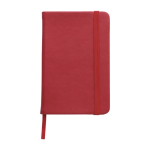 Notizbuch mit linierten Seiten als Werbemittel mit Logo bedrucken, A6 farbe rot erste Ansicht