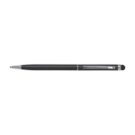 Touchpen aus Aluminium farbig lackiert mit blauer Tinte für Kunden farbe schwarz erste Ansicht