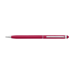 Touchpen aus Aluminium farbig lackiert mit blauer Tinte für Kunden farbe rot erste Ansicht