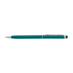 Touchpen aus Aluminium farbig lackiert mit blauer Tinte für Kunden farbe türkis zweite Ansicht