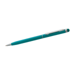 Touchpen aus Aluminium farbig lackiert mit blauer Tinte für Kunden farbe türkis dritte Ansicht