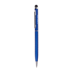 Touchpen aus Aluminium farbig lackiert mit blauer Tinte für Kunden Ansicht mit Druckbereich