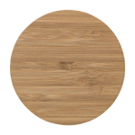 Kabelloses Ladegerät aus Bambusholz zum Handy-Aufladen farbe holzton dritte Ansicht