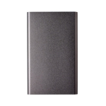 Flache Powerbank aus Aluminium mit Logo bedrucken, 4.000 mAh farbe titan zweite Ansicht