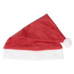 Günstige Weihnachtsmannmütze im klassischen Stil bedrucken farbe rot zweite Ansicht